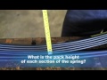 How to measure suspension leaf springs