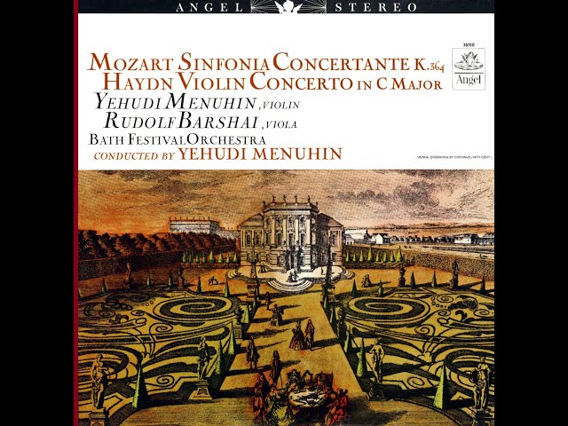 Mozart: Sinfonia Concertante in E-flat, K. 364 - Yehudi Menuhin, Rudolph  Barshai, Bath Festival