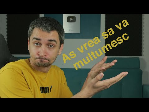 As vrea sa incep anul cu un "multumesc"