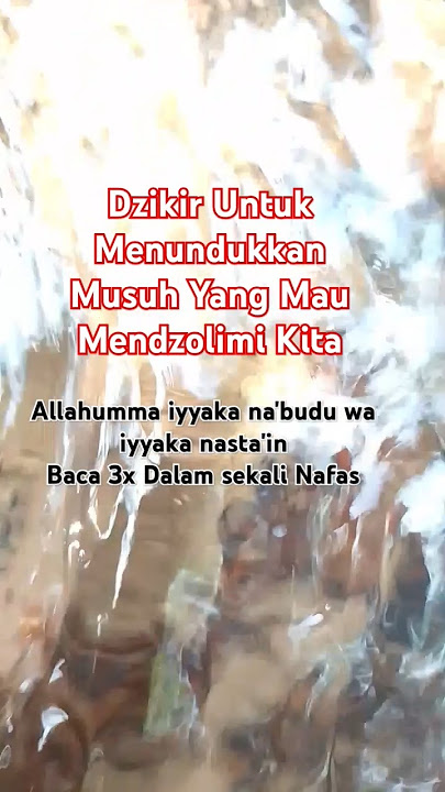 Dzikir Untuk Menundukkan Musuh #amalankebaikan #amalan #dzikir #islamvideo #shortvideos