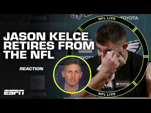 Reaction to Jason Kelces emotional retirement from the NFL 