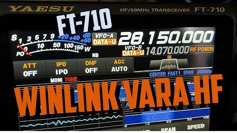 Winlink Vara HF setup for Yaesu FT-710