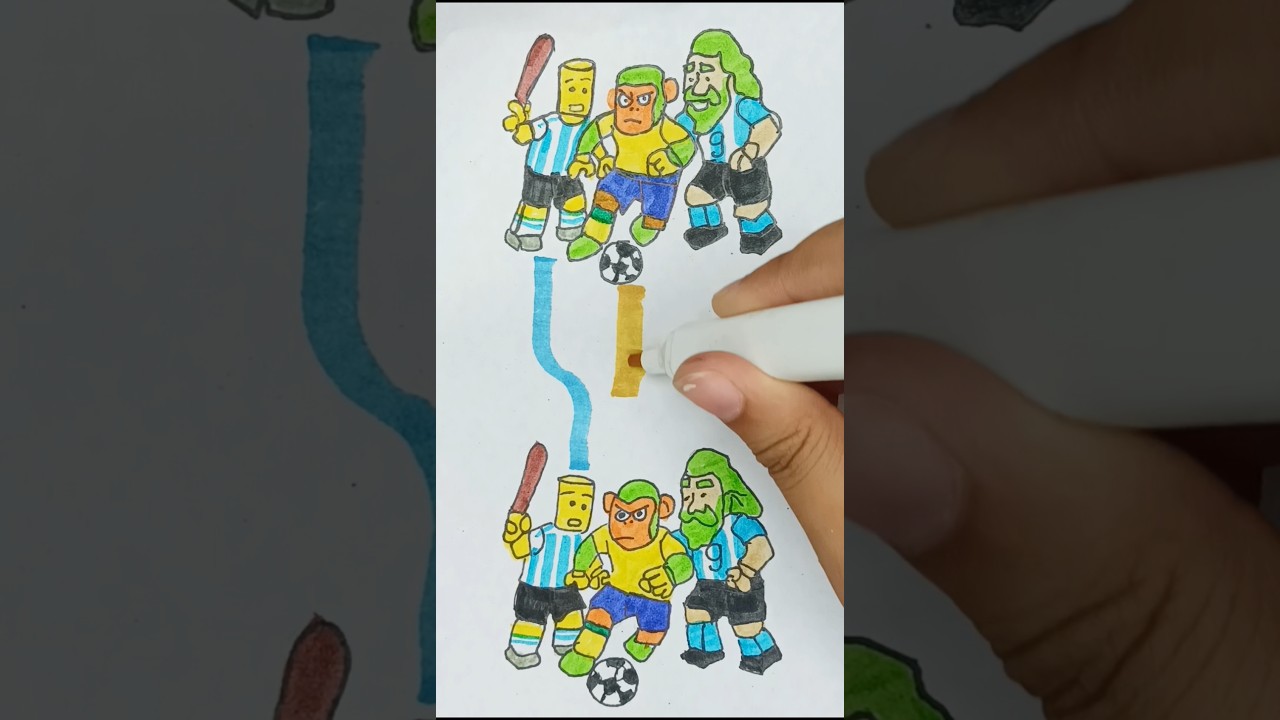 Lego Italian Brainrot Soccer Team Vertical Line puzzle 