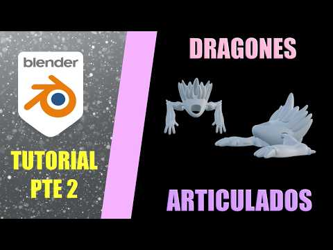 🐉 Tutorial Dragón Articulado 3D 🐉: Parte 2, Pieza central articulada