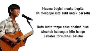 Sebatas Formalitas - Danar (Lirik lagu)