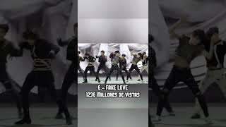 TOP 10 videos más vistos de BTS en YouTube 💚 #bts #kpop #viral #mexico #español #top10