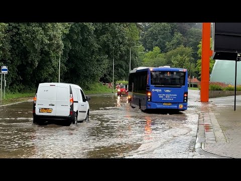 Hevige regenval veroorzaakt overlast in Zuiden van Limburg