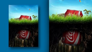 Coca Cola Cave Manipulation | Photoshop