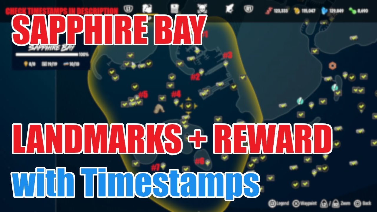 Maneater Sapphire Bay Landmarks + Reward Collectibles Guide YouTube