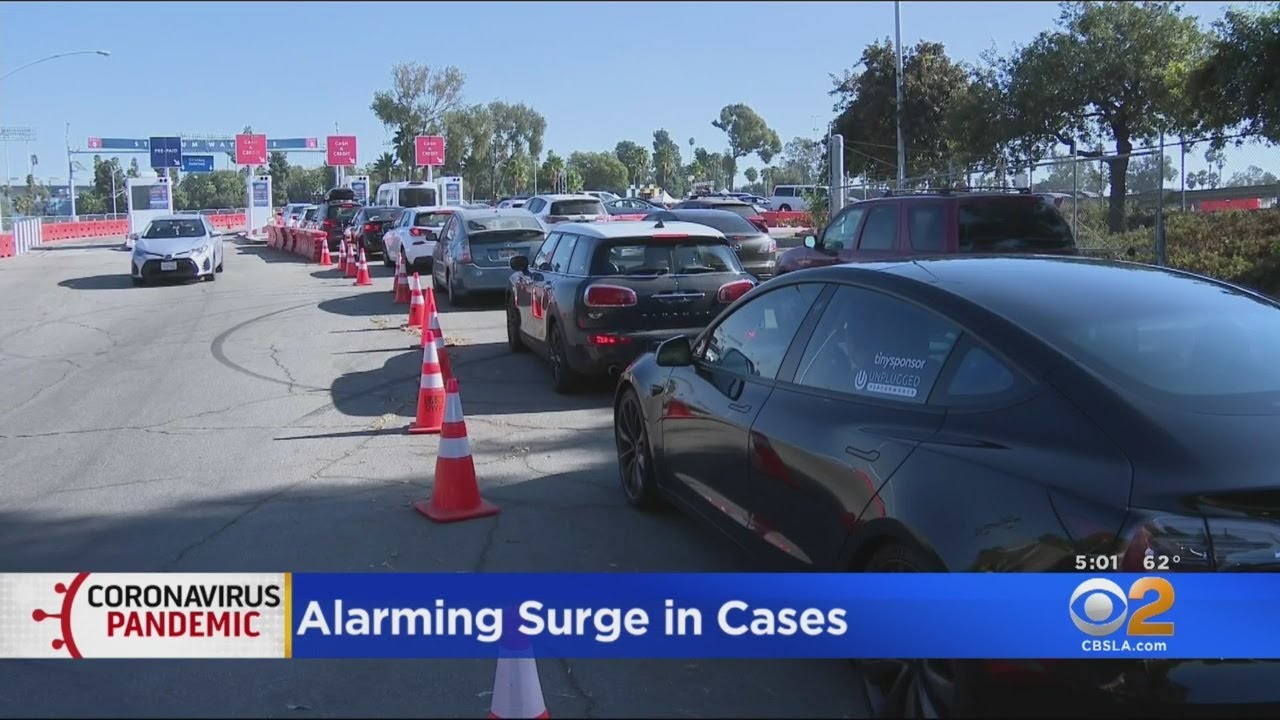 LA County Sees Alarming Surge In COVID-19 Cases - YouTube