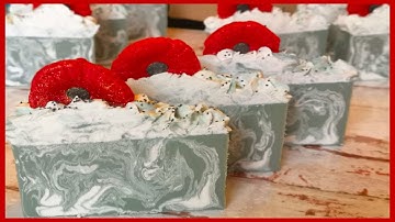 Cold Process Soap Making | Artisan Soap Design | Remembrance Day | Flanders Field