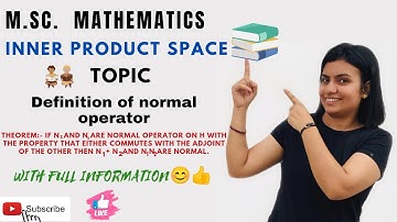 L-1||NORMAL OPERATOR  || Nivaanmath academy|| by Deepa Chaudhari