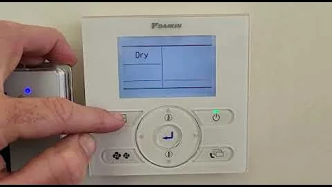 How to use a Daikin BRC1E63 wall controller basic usage