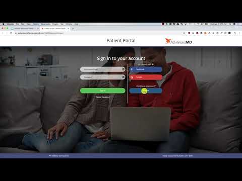 How to create and log into your AdvancedMD patient portal