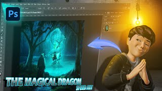 The Magical Dragon Photo Manipulation Speed Art || photoshop tutorial ||