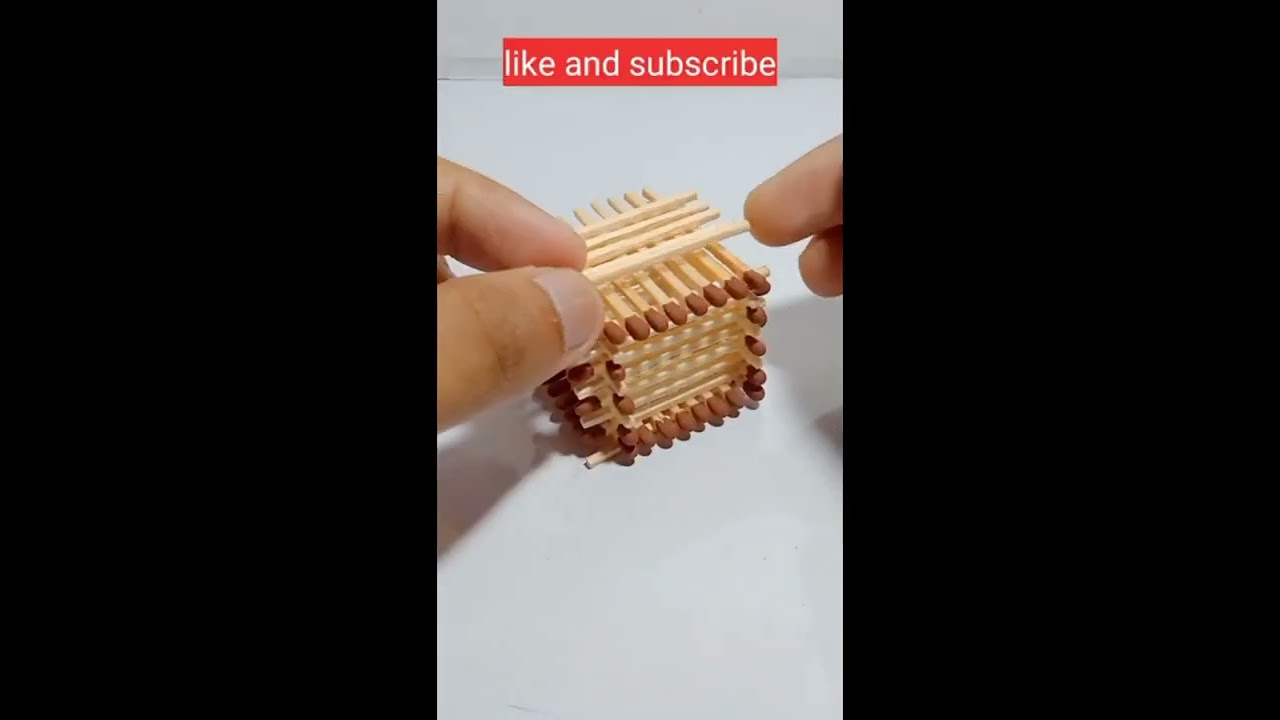 make a matchstick house without glue
