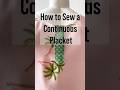 Sew a Continuous Placket #sewing #sew