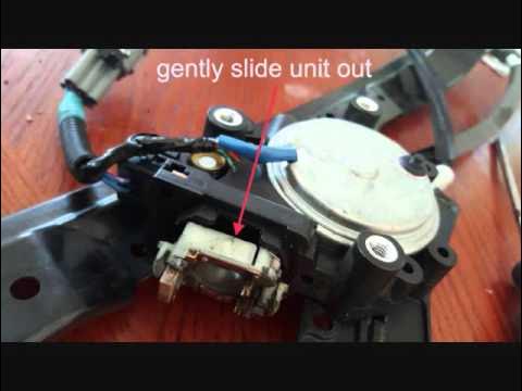 nissan power window motor repair - YouTube