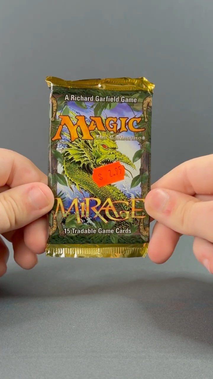 Opening a Mirage Booster Pack from 1996 #mtg #magicthegathering