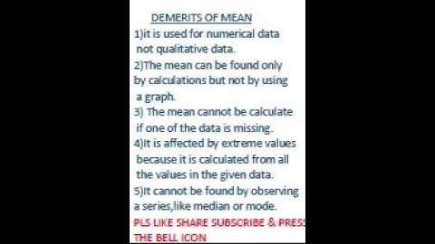 Demerits of Mean II#MathsSkillRx #shorts #statistics #maths #statisticsclass10 #statisticsclass11