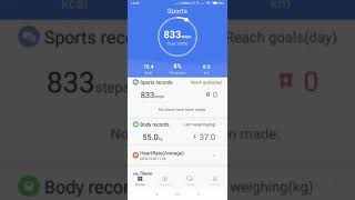 Application Lenovo Life review with Lenovo Cardio HX03W  braclet screenshot 2