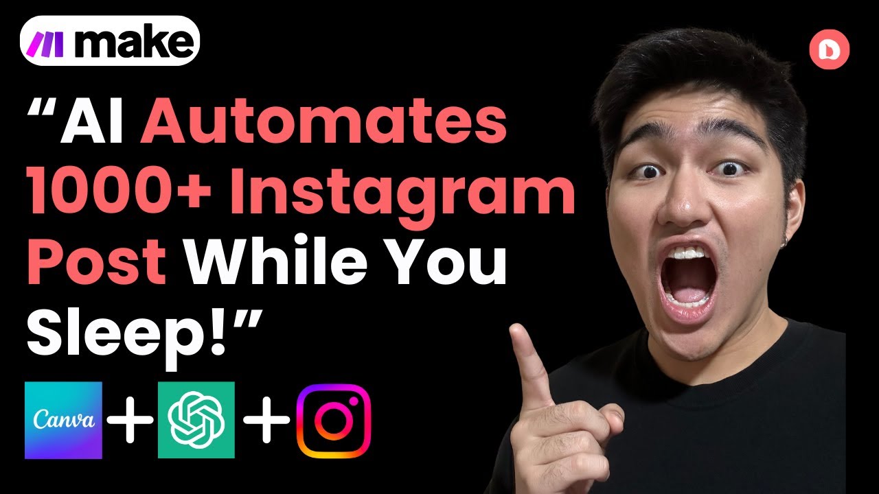 Make 1000s of Viral Posts Using This AI Automation System! (Canva + Make + ChatGPT)