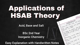 Applications of HSAB Principle 😱 | Acid, Base & Salt | BSc Chemistry 💯 screenshot 4