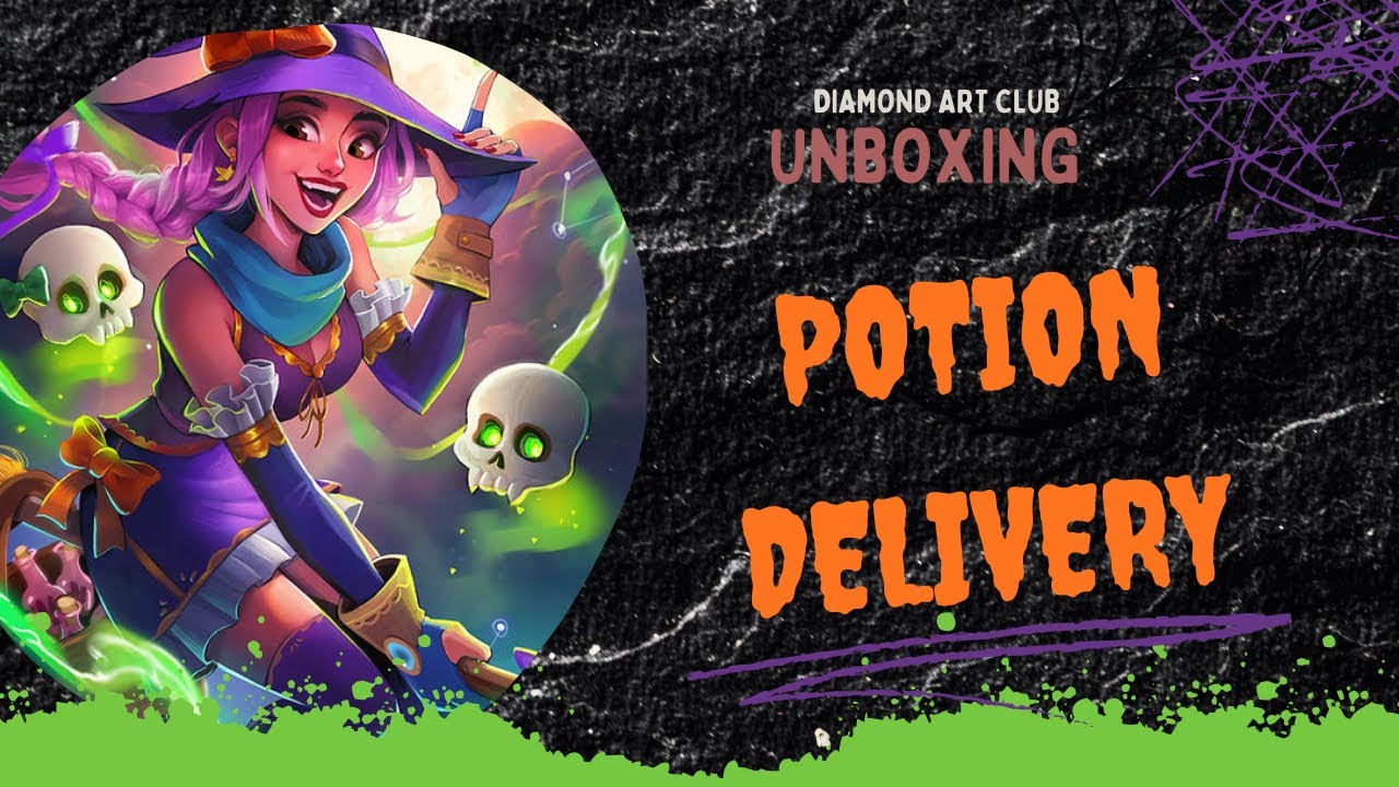 Распаковка Diamond Art Club — Доставка зелья от Рози Скрибблс