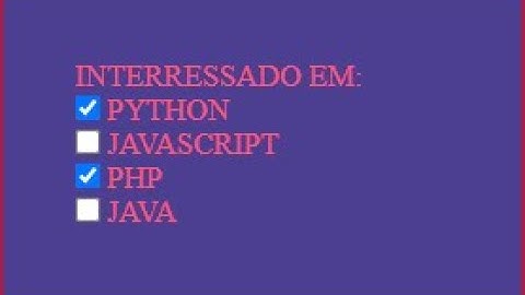 COMO PEGAR VALORES DE UM CHECKBOX COM JAVASCRIPT