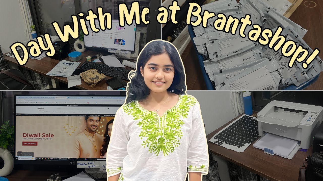 DAY WITH ME AT BRANTASHOP | Unboxing, Vadapav, Order Packing & RTO Management | Small Business Vlog
