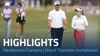 Brooke Henderson Corey Conners Highlights 2023 Grant Thornton Invitational Rd 3