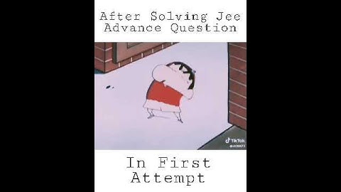 After solving a Jee Advance Question In First attempt😂😂 #meme
