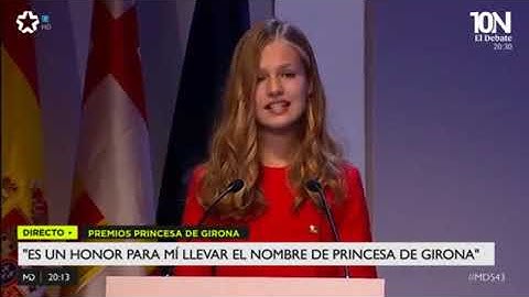SAR la Princesa doña Leonor tiene un detalle con los catalanes y les habla en su lenguaje
