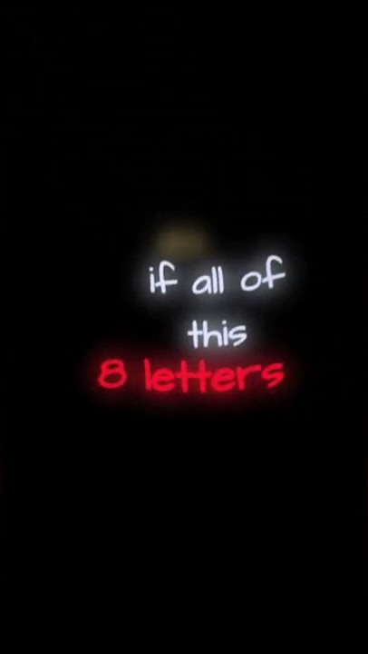 8 letters / why don’t we / short lyrics edit
