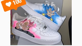 Custom Black Goku/Vegeta Airforce 1 