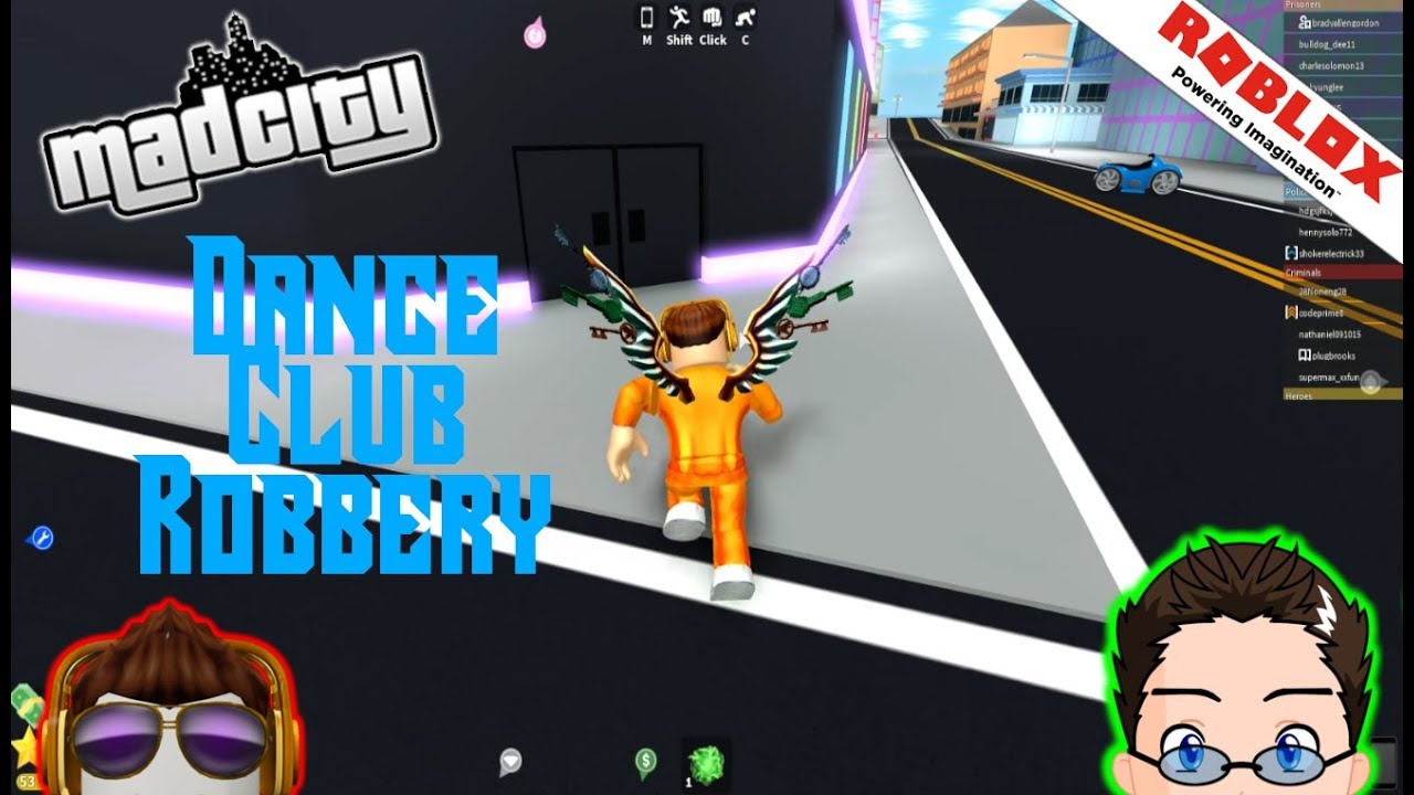 Roblox Mad City Dance Club Robbery - 