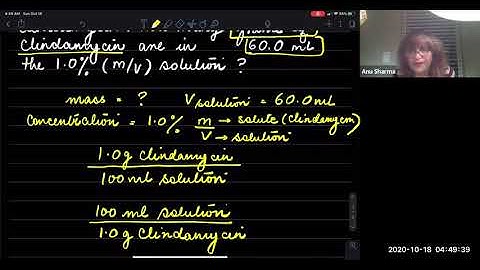 Find the mass of the solute using mass / volume percentage