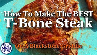 T-BONE STEAK AND SHRIMP ON THE BLACKSTONE E-SERIES INDOOR GRIDDLE! 