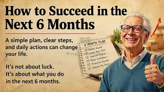 How to Succeed in the Next 6 Months 🔥 || Learn English Through Motivation 🔥 || Level 3 English ✅