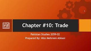 Chapter 10 - Trade - PPT