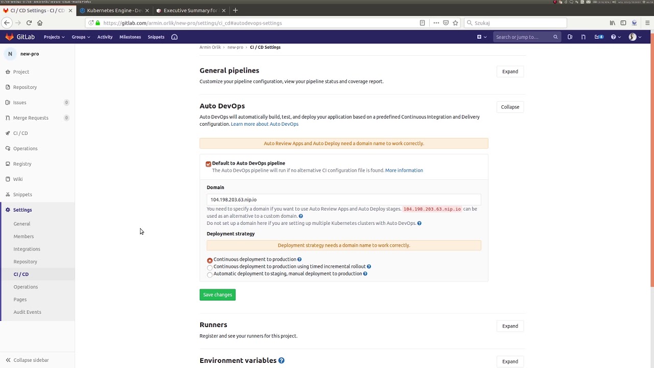 Gitlab Auto Devops Helm Chart