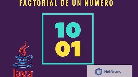 Factorial de un numero en java