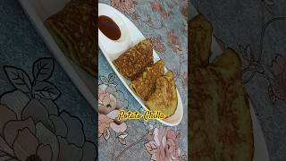 Potato Chilla #potato #chilla #snacks #breakfast #potatorecipe #recipe #easyrecipe #satisfying #asmr