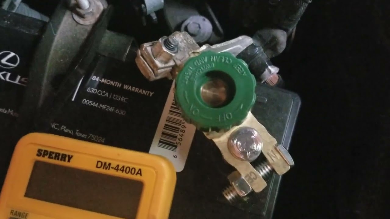 Installing car battery power disconnect switch for Lexus ES 350