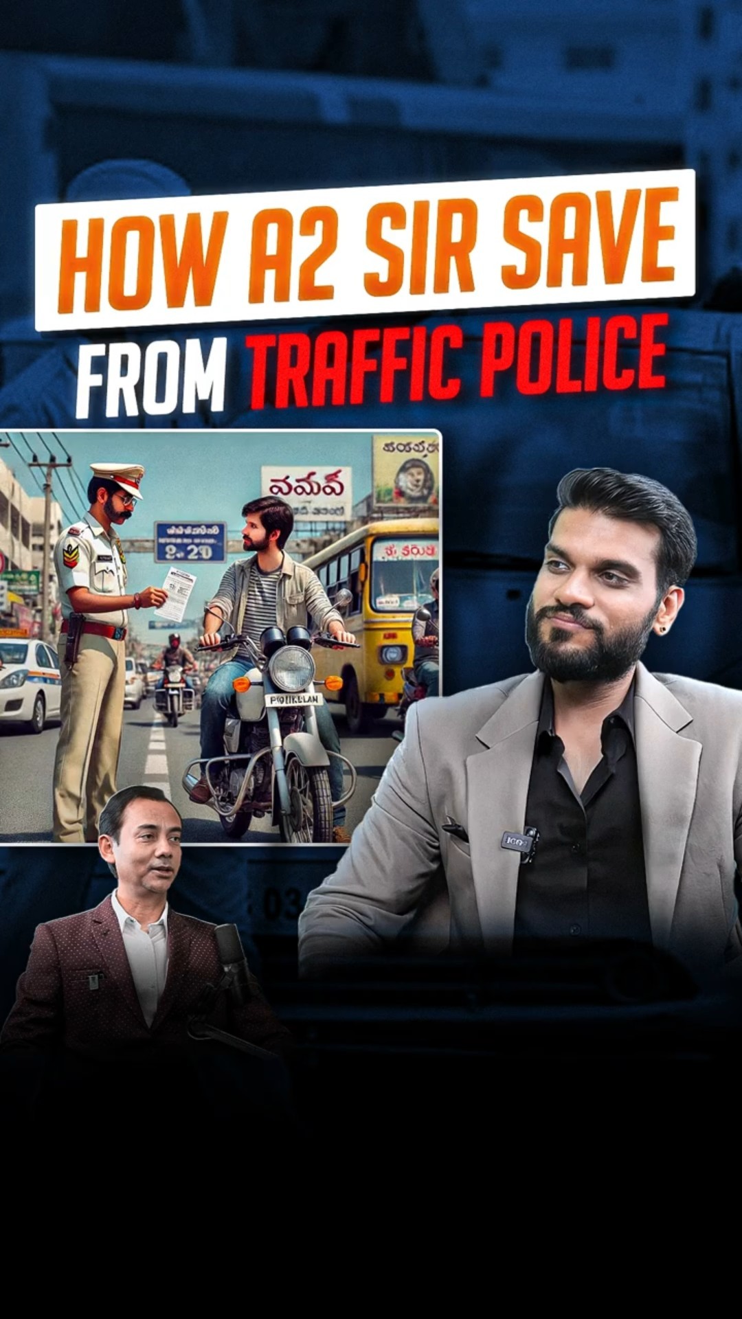 A2 sir कैसे बचे ट्रैफिक पुलिस से ? @Dr.puransharma  #shorts #youtubeshorts #arvindarora