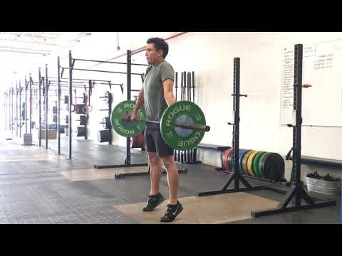 Snatch Pull with Tall Hold // Exercise Demonstration for Olympic Weightlifting