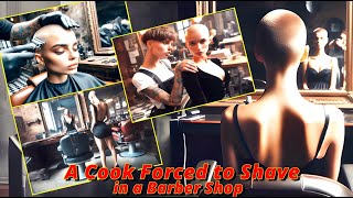 Haircut Stories - A Cook Forced to Shave My Head for in a Barber Shop : headshave buzz cut bald