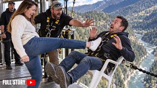 I Yelled “This Is Sparta!” and Kicked My Terrified Husband Off a Bungee Platform as a Prank