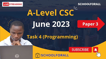 Detailed solution for  June 2023 Computer Science Paper 3. Programming Task4