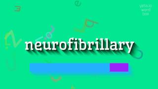 HOW TO SAY NEUROFIBRILLARY #neurofibrillary
